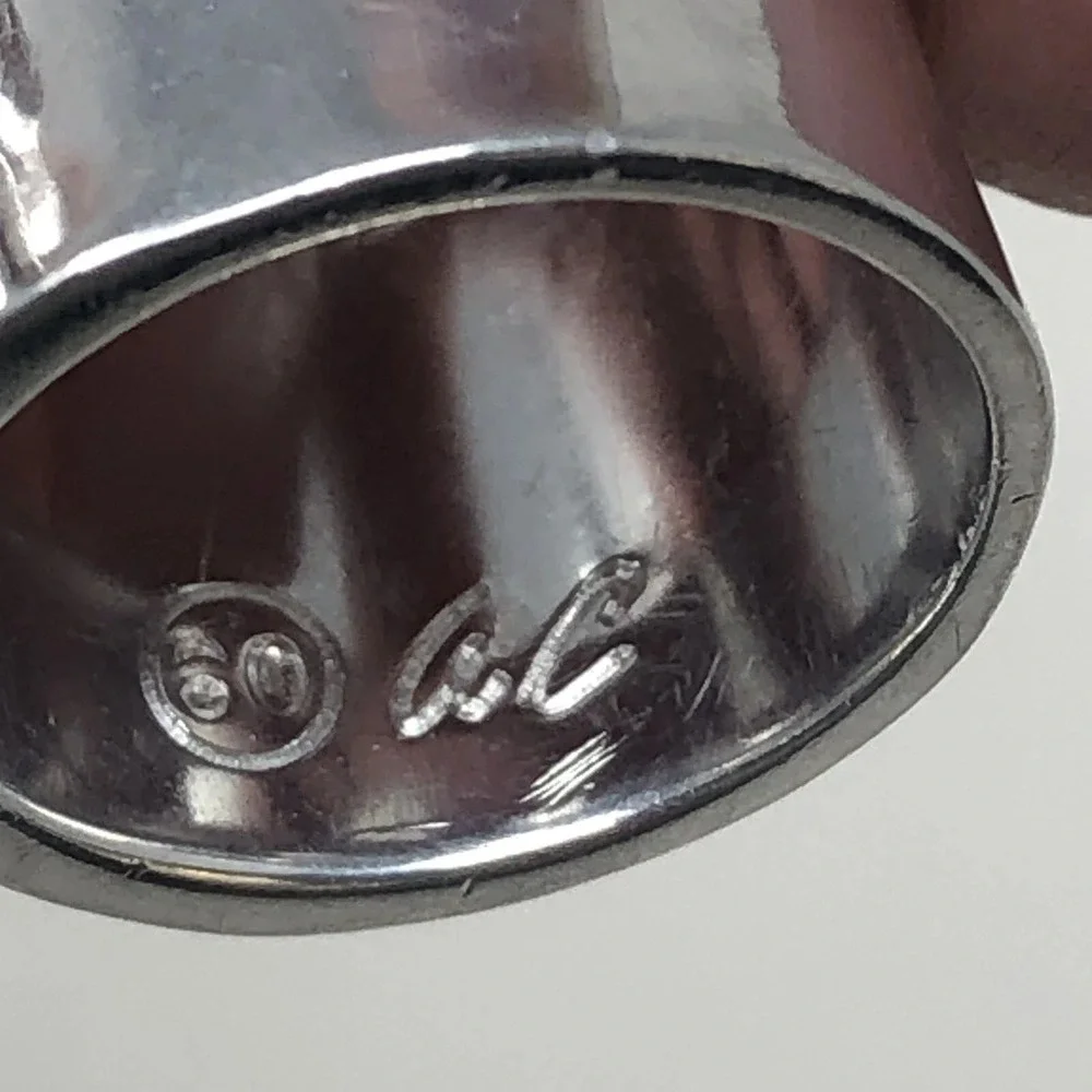 Butterfly Ring Band Sz 5 Aluminum Arthur Court Signed Jewelry